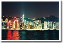 香港島の夜景