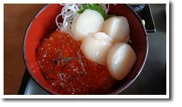 いくらホタテ丼